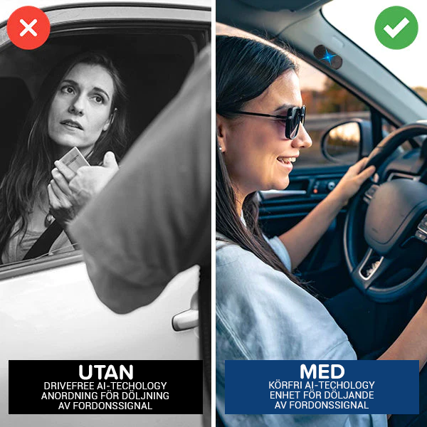 DriveFree AI-teknik Fordonssignal Concealer-enhet