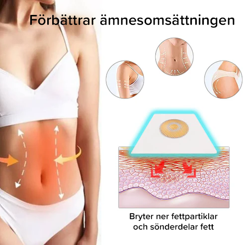 Bantningsplåster för lymfdränage för bigift (1 låda / 7 plåster)