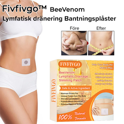 Bantningsplåster för lymfdränage för bigift (1 låda / 7 plåster)