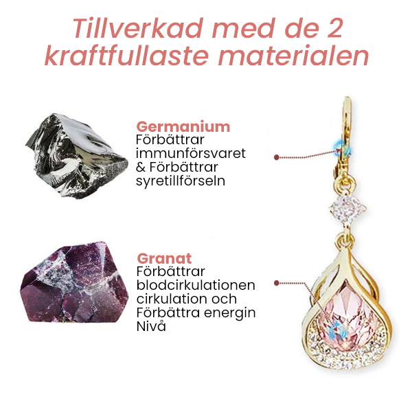 Lymfflöde Magnetogen Örhängen