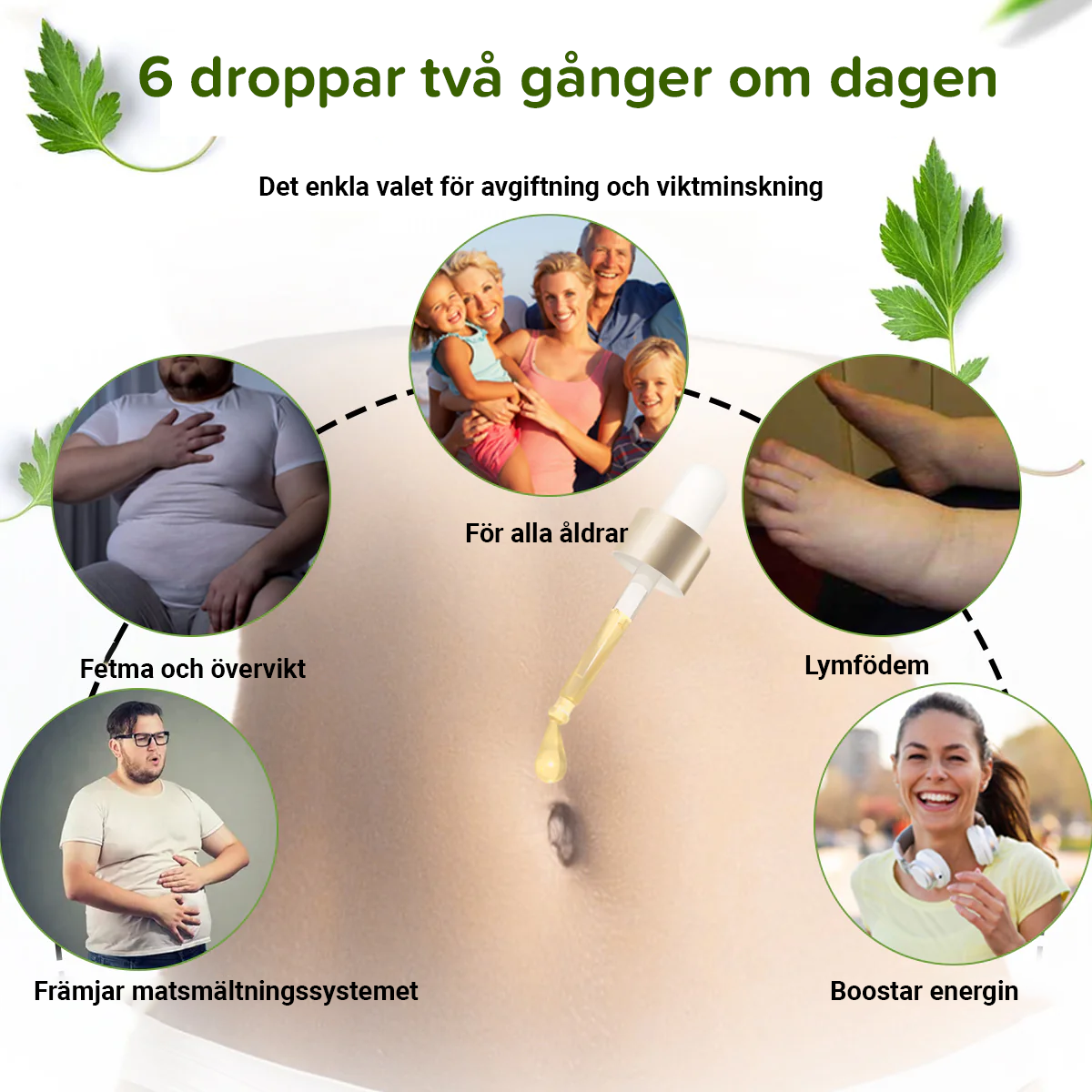 Bigift Intestinal detox mage Knapp droppar