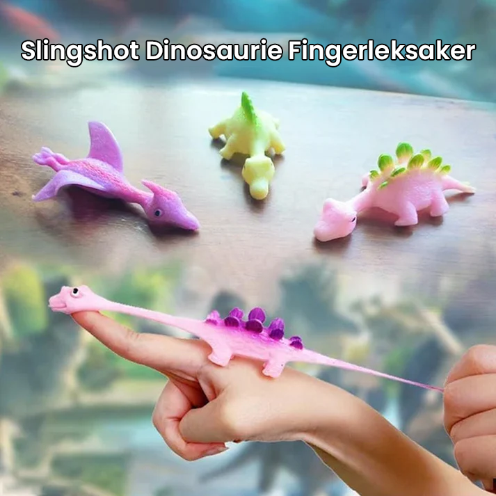 Slingshot dinosaurie fingerleksak