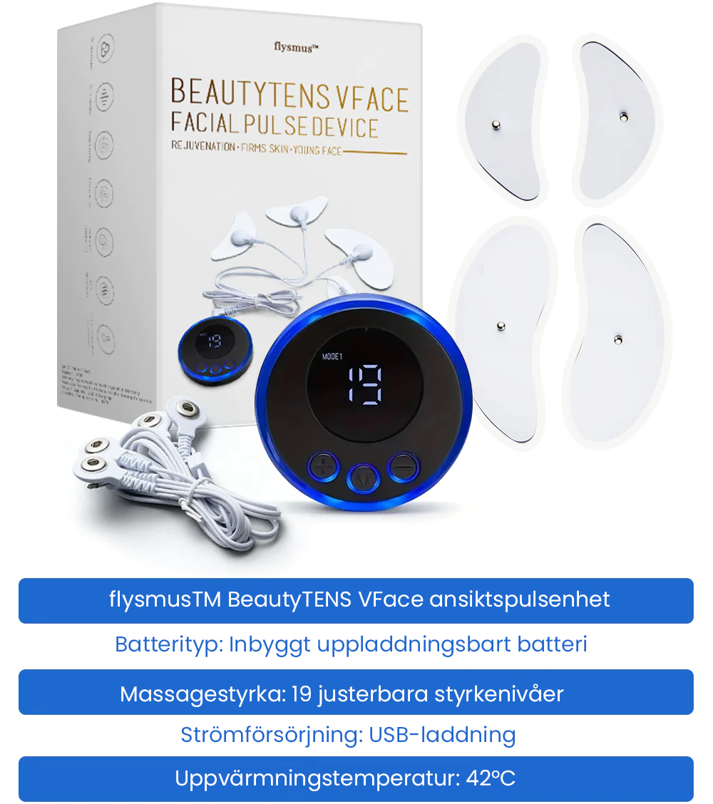 BeautyTENS VFace ansiktspulsenhet