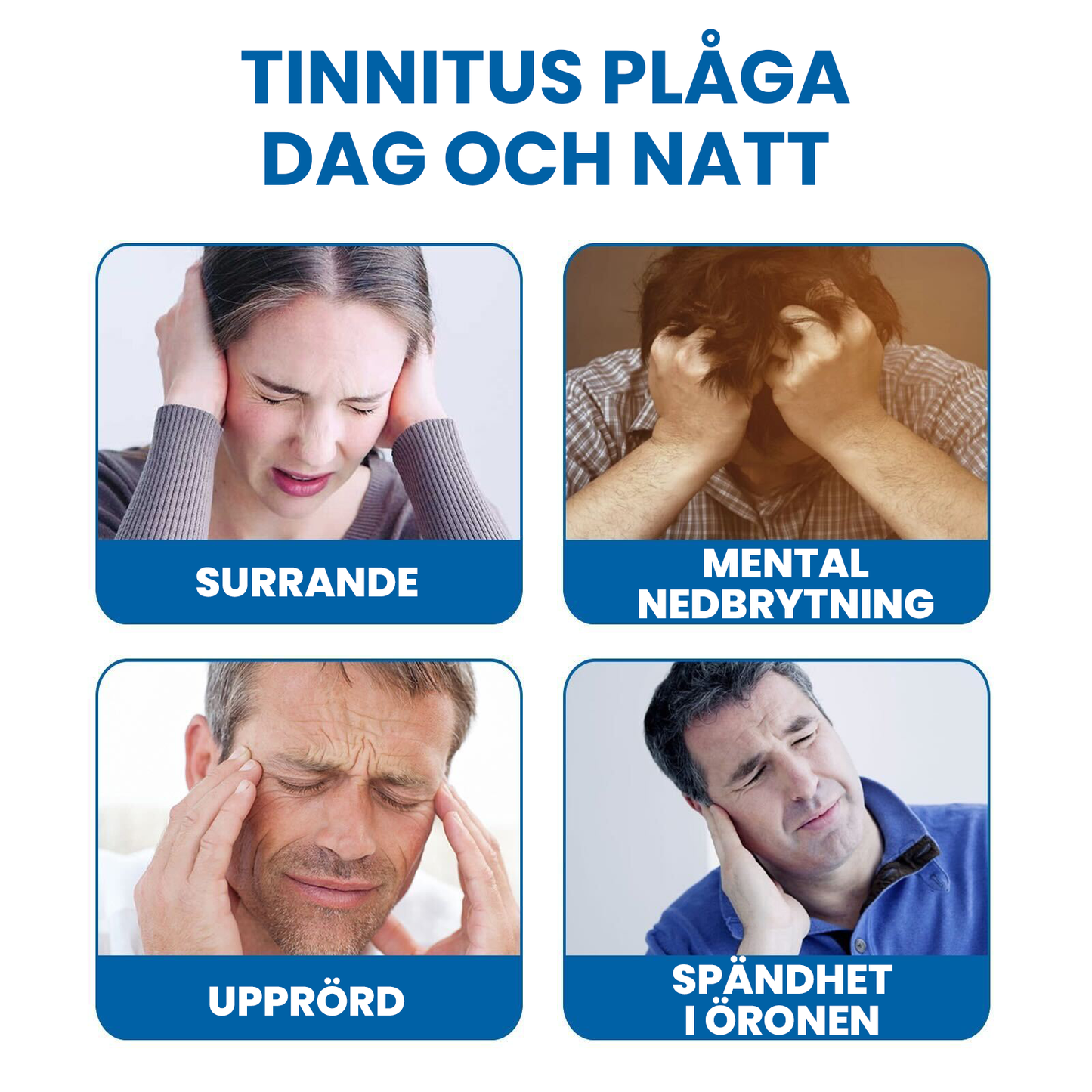 Behandling för lindring av tinnitus Öronplåster