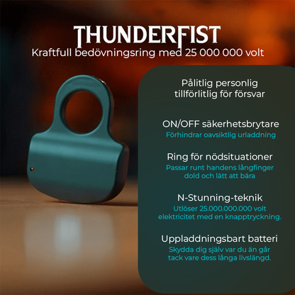 Mega Thunder 25 000 000 volt högeffekts bedövningsring