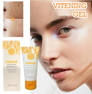 Hudblekande exfolierande gel